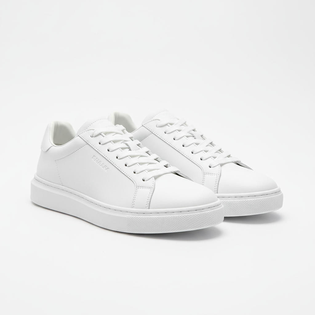 Classic white sneakers product photo